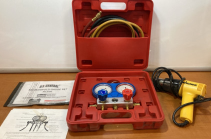 A/C Manifold Gauge Set R134A & Wagner Heat Gun