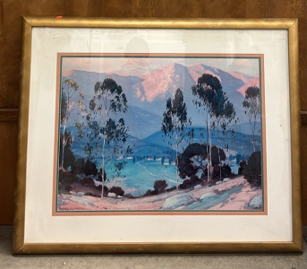 Serene Landscape Framed Print