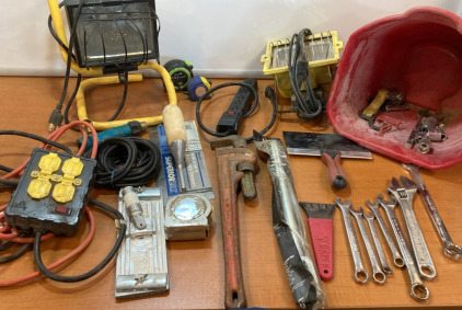 Various Tools- Work Light, Craftman Combination Wrenches & More