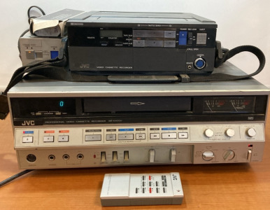 JVC Video Cassette Recorders (2), JVC Batteries & Charger