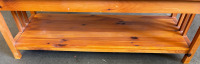 Light Brown Wooden Coffee Table - 2