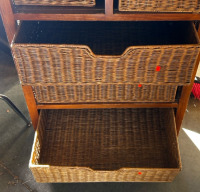 Wicker Basket Storage Shelf - 2