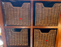 Wicker Basket Storage Shelf - 3