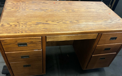 Light Brown Wooden Desk