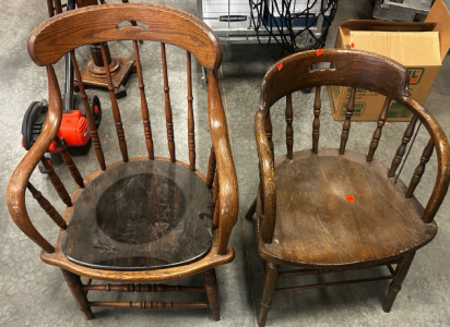 (2) Brown Chairs