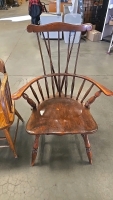 (1) Set of 2 Wooden Chairs - 3