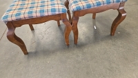 (1) Matching Pair Of Plaid Chairs - 4