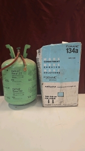 (1) DuPont Freon 22 Refrigerant Cannister (1) Forane Refrigerant Cannister