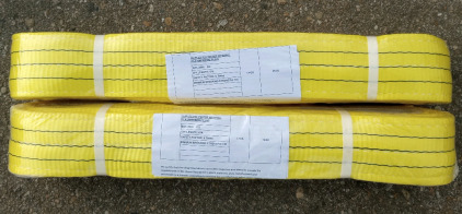 (2) Yellow 6M 18T Duplex Polyester Webbing Sling