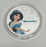 (6) 1 oz. .925 Silver Plated Disney Princess Collectible Rounds - 3