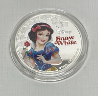 (6) 1 oz. .925 Silver Plated Disney Princess Collectible Rounds - 7