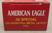 (100) Rounds Of American Eagle .38 Special 130 Grain Full Metal Jacket - 2