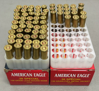 (68) Rounds Of American Eagle .38 Special 130 Grain Full Metal Jacket