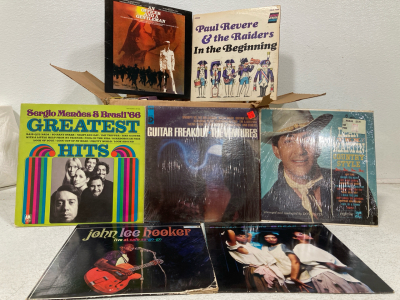 Box of 50+ Vintage Vinyl Records