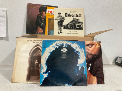 Vintage Box of 50+ Records, Good Condition