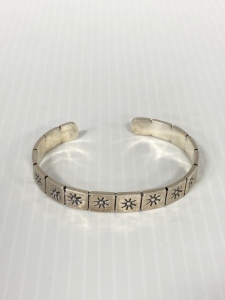 Sterling Silver Sun Cuff Bracelet 22.6 Grams