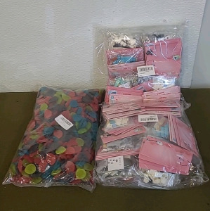 (1) 5Lb Bag Of Jolly Rancher Gummies & (2) 24 Packs Of Mini Vehicle Building Block Valentine's Day Cards