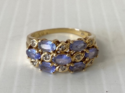 Size 7 3/4” Amethyst Ring