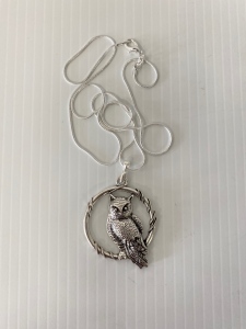 Tibetan Silver Owl Necklace