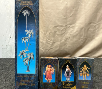 Fontanini Palm Trees Accessory Set, & Celeste , Leora, ASA Figurines