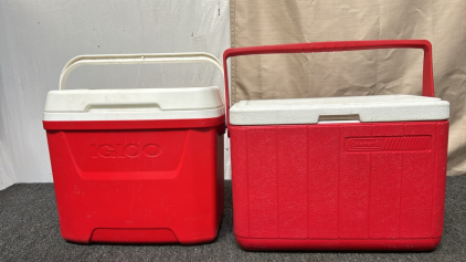 2 Red Ice Chest