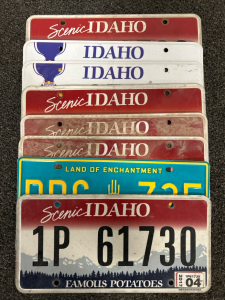(8) License Plates