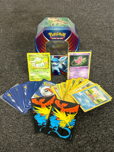 Tim Container with Pok&eacute;mon Cards