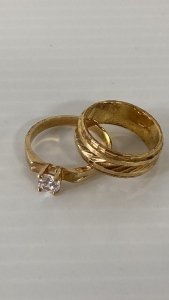 Ring Set Gold Toned