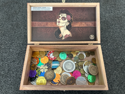 Cigar Box With Collectible Tokens