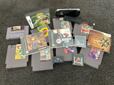 Vintage Nintendo Games, PSP Game, Amazon Stick and more