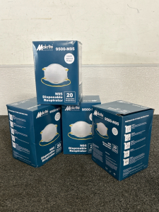 (4) Boxes Of Makrite 9500-N95 Disposable Respirators