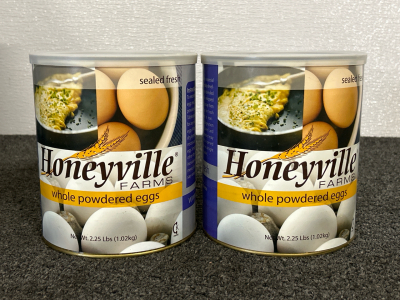(2) Cans Of Honeyville Farms Whole Powered Eggs