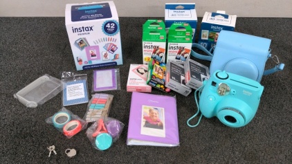 Instax Camera w/ Film & Accessories