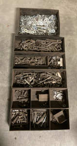 Metal Boxes of Bolts & Washers