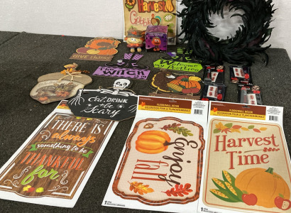 Halloween Fall Decor And Vampire Blood