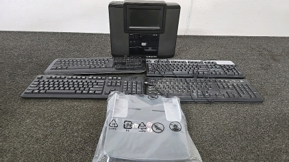(1) Mobile Video DVD Player (4) Keyboards (1) Replacement Printer Part