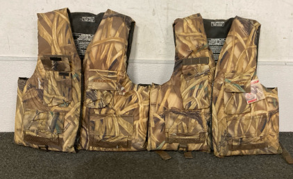 (2) Camo Adult Large/XLarge Lifejackets