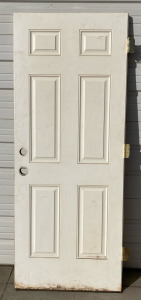 White Door (Two Knob Holes) LxWxH 32x1.75x80 Inches