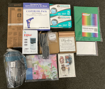 Various Items including: Filters, Masks, a Mentor Sign and More!