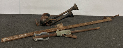 (3) Rusted Metal Parts