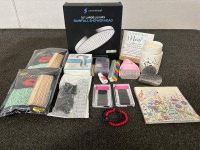 Rainfall Shower Head, Hard Wax Beads, Nail Set, Wax Melt, And More