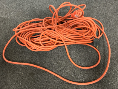 Long Orange Extension Cord