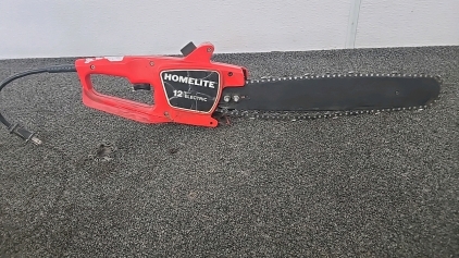 (1) Homelite Electric Chainsaw with 14" McCulloch Blade