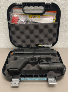 Glock Model 17 Gen 5 9mm Caliber, Semi-Automatic Pistol W/ Original Case, Two Extra Magazines, And Extra Grips