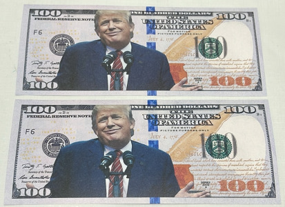 (2) Donald Trump $100 Bills