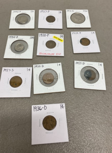 (1) Lot of (10) Various Collectible Vintage Coins