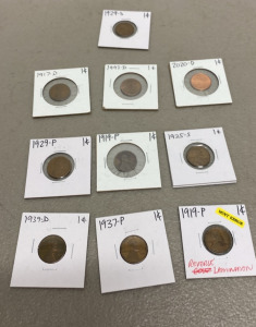 (1) Lot of (10) Various Collectible Vintage Coins