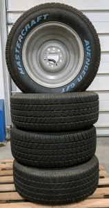 (4) Mastercraft Avenger G/T on Steel Rims - P235/60R15 Studless Tires