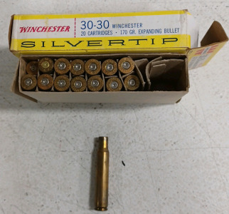 (15) Winchester Silvertip 30-30 170 Gr. Expanding Bullet (empty)