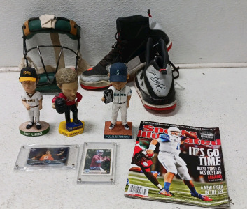 Sports Memorabilia (info In Photos, Vintage Catchers Mask, Jordan Flight (Size 12)